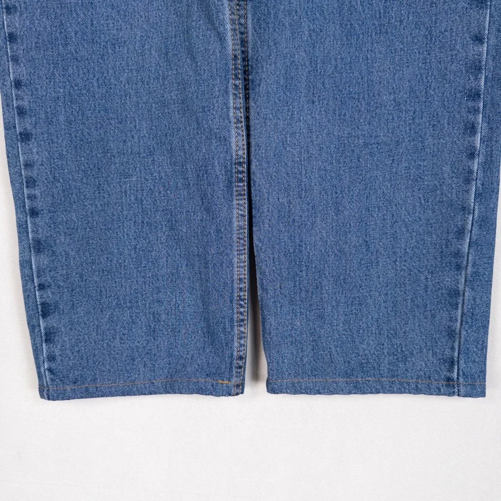 Levi's Mens 550 Relaxed Fit Jeans 32x32 Blue Denim Classic Straight Leg Hemmed